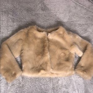 Nude fur jacket